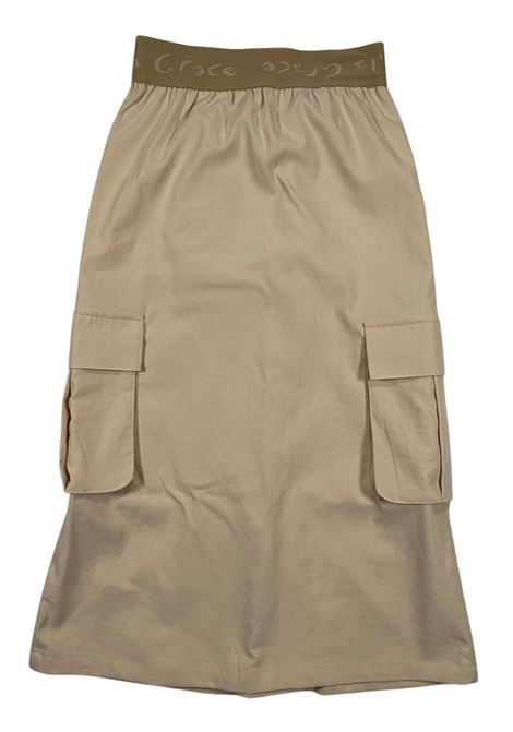 Sand cargo skirt for girls Manila Grace | 105GMJS25/SUSABBIA